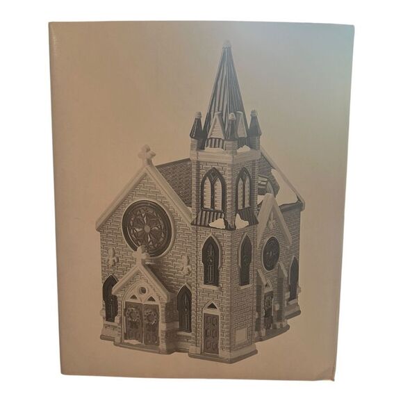 Department 56 Snow Village Mount Olivet Church 5442-9 Retired 1993 EUC - Picture 9 of 10